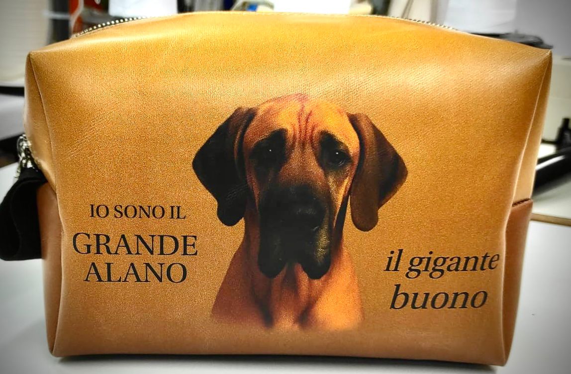 Trousse di finta pelle personalizzata